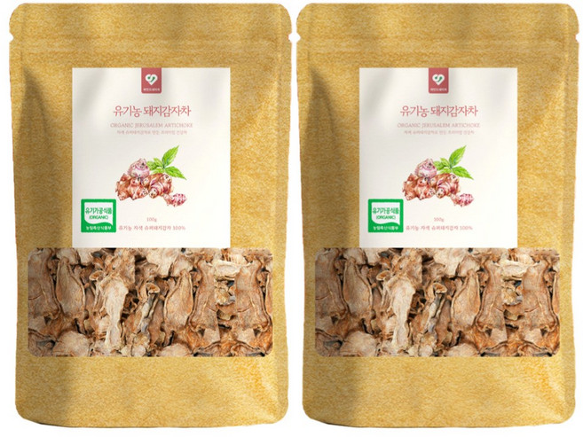 국산 볶은 유기농 돼지감자차, 2개, 1개입, 100g