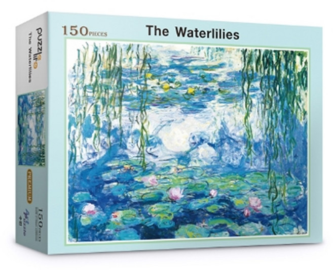 직소퍼즐 풍경 명화 수련 150피스 PL150-36, 혼합색상, 1개