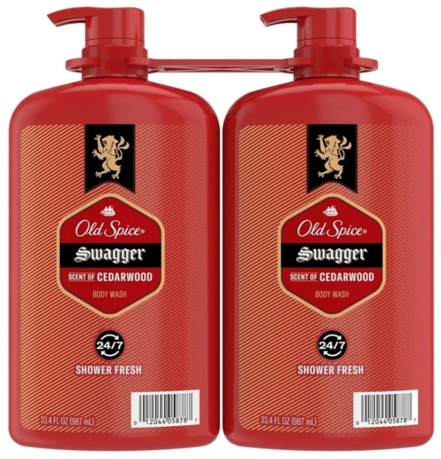 올드스파이스 스웨거 남성 바디워시 대용량 887ml x 2 팩 Old Spice Swagger Scent of Confidence Body Wash for Men, 987ml, 2개 - 쿠팡