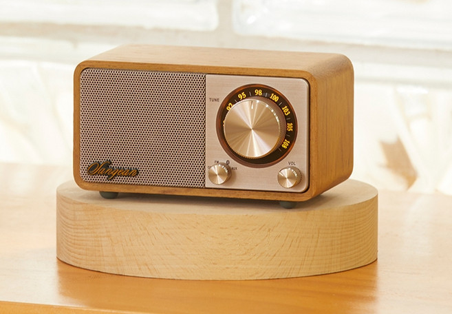 산진라디오 M1 MK2 블루투스 원목 FM 빈티지 레트로 휴대용 미니 소형 라디오, M1 MK 2 신형