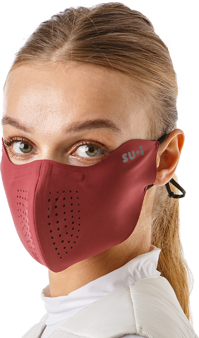 [X시리즈] X1 방한 마스크 UV 자외선 차단 스포츠 마스크 골프 등산 러닝 스키 겨울 넥워머 얼굴햇빛가리개 국내생산, 와인, 1개