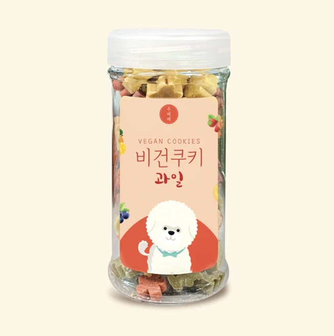 주베베 오리지널 비건 쿠키 세트, 1개, 180g, 과일 - 쿠팡
