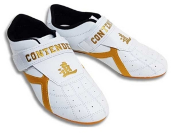 컨텐더 화이트골드 무술화 태권도화 무도화 실내 운동화