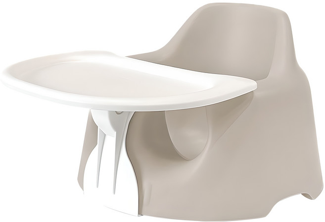젤리맘 유아용 점보의자 의자 + 트레이 세트, 애쉬크림