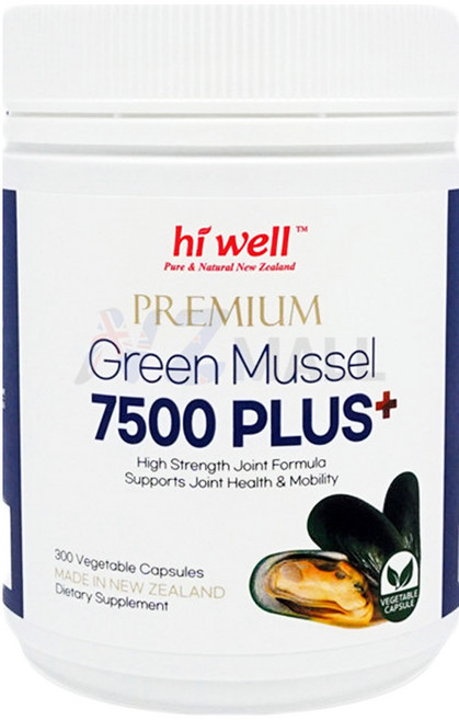 태파스토어 하이웰 프리미엄 초록입홍합7500플러스+ 300베지캡슐 뉴질랜드초록홍합 뉴질랜드푸른홍합 초록입홍합추출오일 하이웰초록홍합 뉴질랜드초록홍합오일 mussel, 1개, 300정