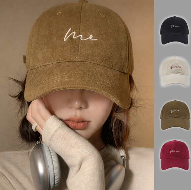 담온 심플 레터링 빅사이즈 모자 소두 볼캡