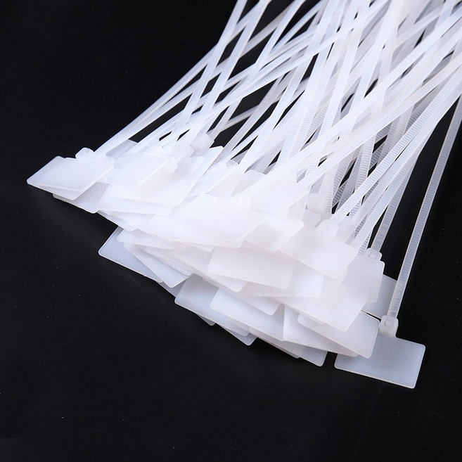 네임타이 이름표 네임택 케이블타이 마크타이, 2.네임타이 백색 3*150 (100)