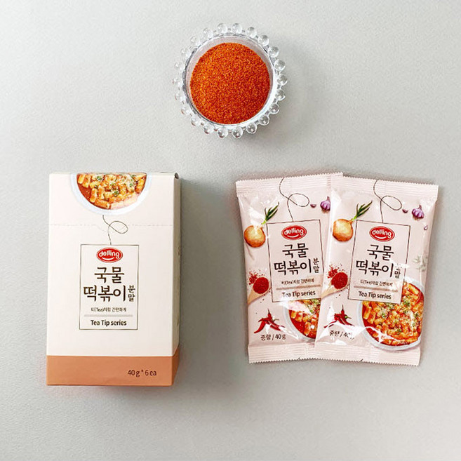백호식품 델링 티팁 양념 분말 9종, 40g, 6개