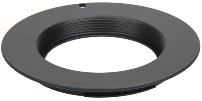 카메라 마운트 어댑터 링 나사 렌즈 캐논 EOS EF M42, 01 Black