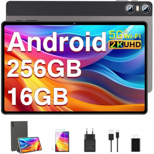 SEBBE 2026 태블릿 11인치 안드로이드 제미니 AI 화면 2K 16GB RAM +256G + 2TB TF 10000mAh 2.0GHz 옥타코어 와이드바인 L1, Brown