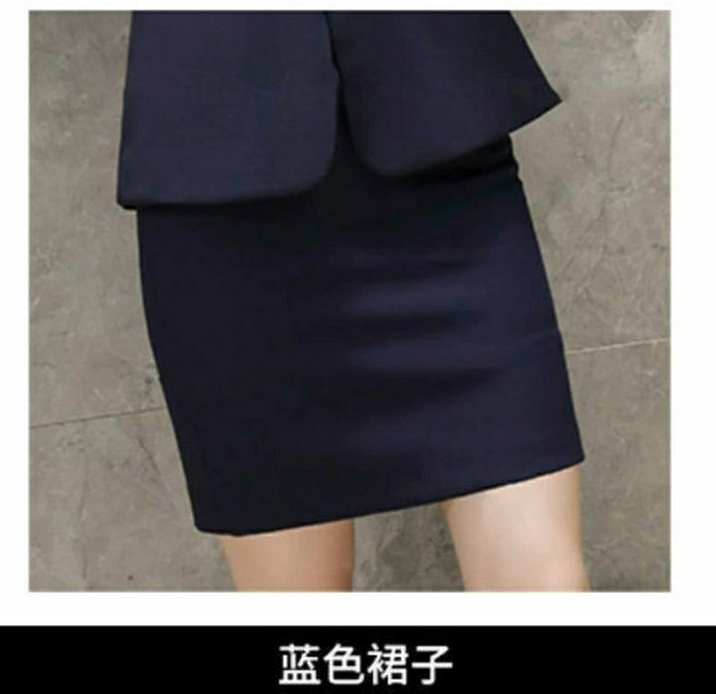 遇見 長袖韓版時尚修身顯瘦女職業西裝套裝3色-有加大尺寸8928襯衫6816