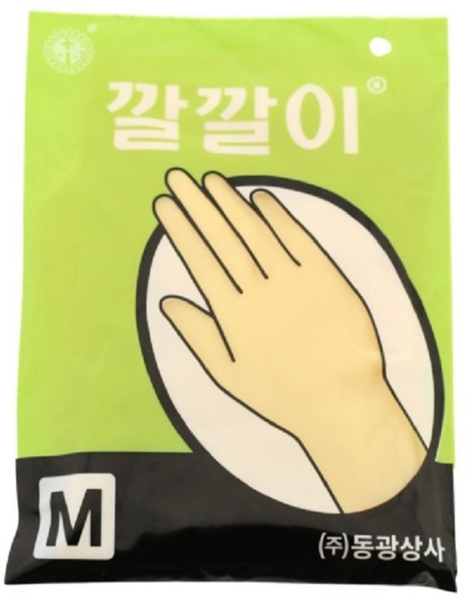 [동광] 깔깔이 미용장갑 (고급라텍스) 중 낱개, 1개