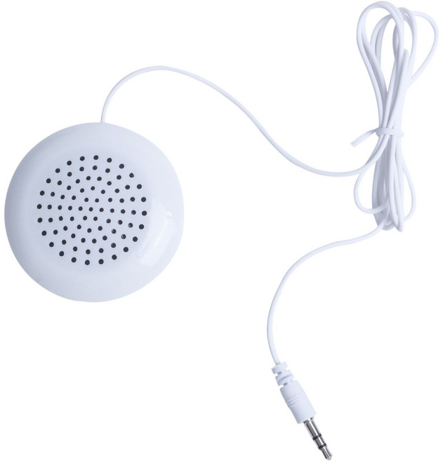 MP3 MP4 CD iPod Phone White 용 새로운 3.5mm 휴대용 미니 스피커 패드, 보여진 바와 같이, 하나, 하얀색