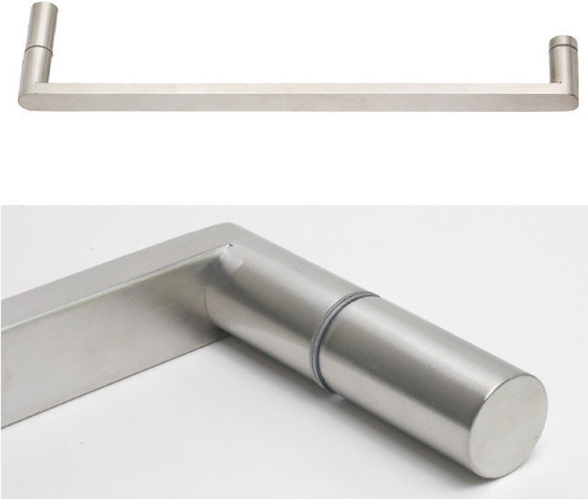 무드체인지 스텐 샤워부스손잡이 타올바 엣지 스텐무광, 1개