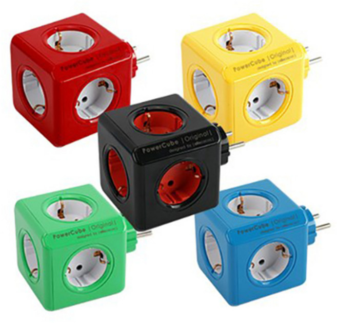 컬러 파워큐브 멀티탭 오리지널 5구, 1개