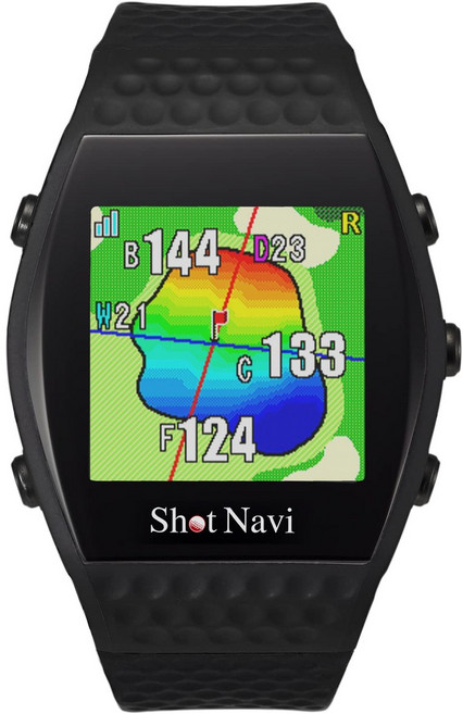 ShotNavi INFINITY (쇼트 네비게이션) BK 최신 GPS 칩 [M10] 그린 형상 초경량 48g 일본제 GPS 골프 네비게이션 골프 거리계 골프 워치 경기 이용 OK, 블랙