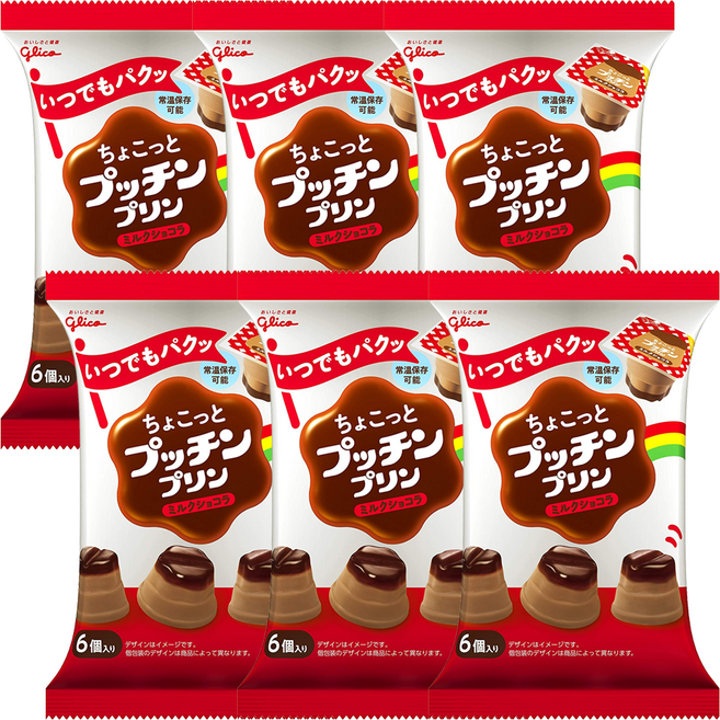 글리코 초콜릿맛 푸딩 120g x6봉, 1