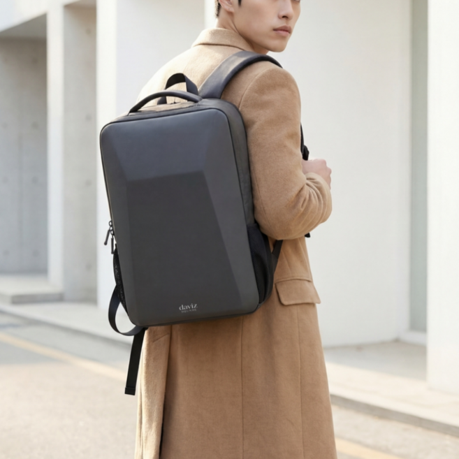 다비즈스퀘어 하드쉘 하드케이스 노트북 직장인 백팩 가방