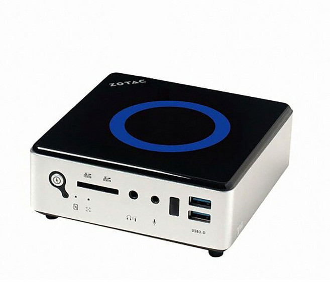 ZOTAC ZBOX NANO MI522 미니PC i3 5세대 8GB SSD 120GB 프리도스 WiFi 지원, ZOTAC MI522, 실버&블랙
