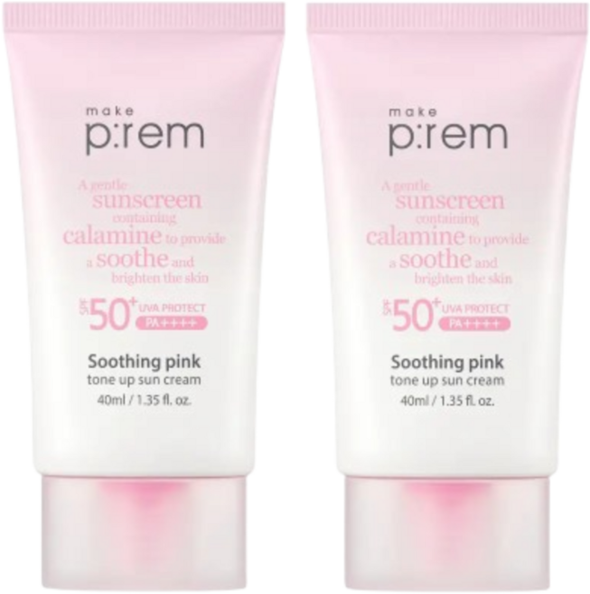 메이크프렘 수딩 핑크 톤업 선크림 더블 기획, +40ml, 1개, 40ml