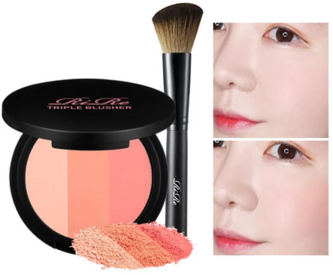 아트박스/리르 리르 트리플 블러셔+브러쉬 증정, 1개 - 쿠팡