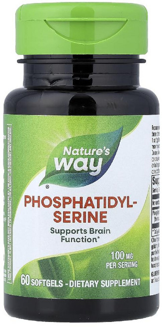 네이처스웨이 포스파티딜세린 100mg Phosphatidylserine 소프트젤 60정, 1개
