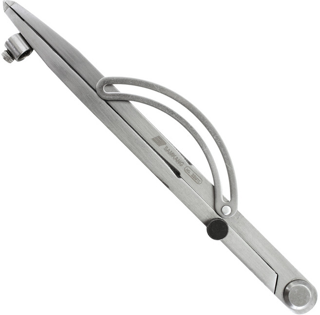 삼정정밀 철공용콤파스 철콤파스 금긋기 디바이더, 10인치, 1개