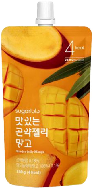 슈가로로 맛있는 곤약젤리 망고, 150g, 3개