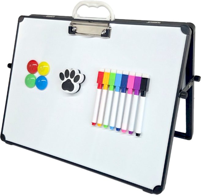하루아즈 탁상용 양면 미니 화이트보드 클립보드 KC인증