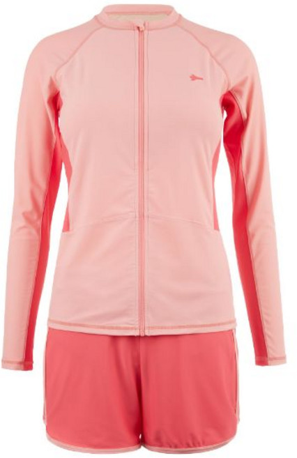 레노마 여성 내장 캡 레쉬가드 상 하 세트(LF2D806), CR(코랄)