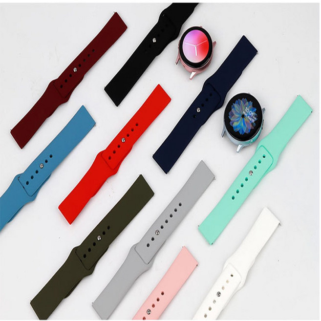 바오토드 가민 워치 어프로치 S40 파스텔 실리콘 우레탄 시계줄, 화이트, 1개