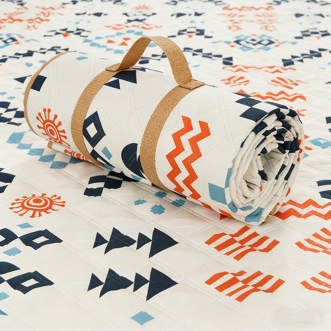 Fowod 휴대용 두터운 피크닉매트 대형 캠핑매트 방수 방습 매트, 스타일 A