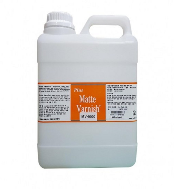 홀아트 플러스 매트 바니쉬 무광 P49-15, 1개, 4L