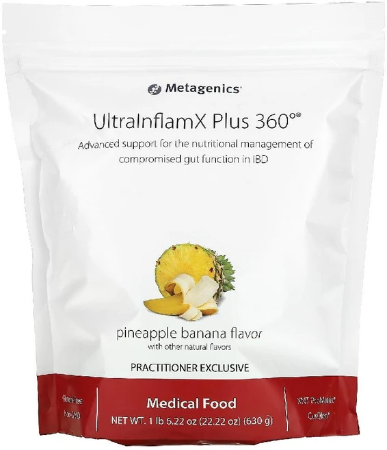메타제닉스 UltraInflamX Plus 360 파인애플 바나나 맛 630g, 1개 - 쿠팡