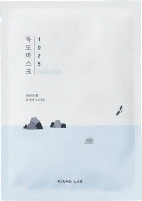 ROUND LAB 1025 獨島保濕水凝膠面膜 玻尿酸補水 保濕舒緩 敏感肌適用, 1個, 18個裝