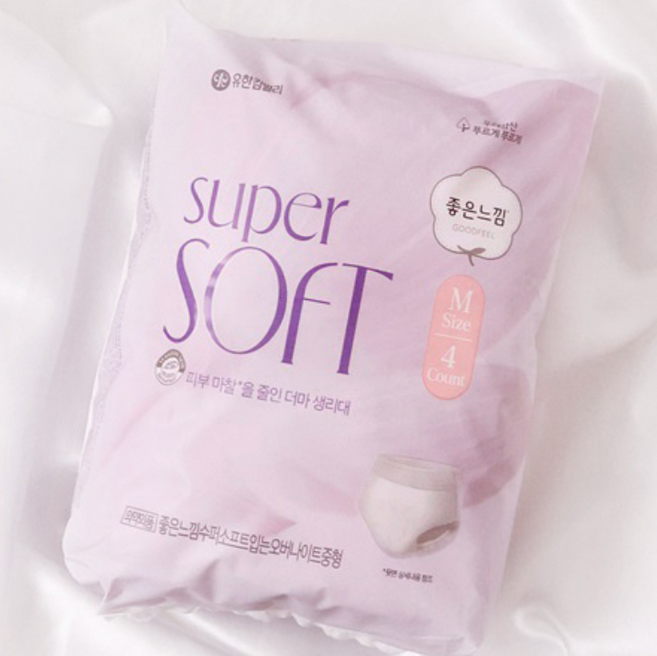 좋은느낌 수퍼소프트 입는 오버나이트, 1개, 4개입
