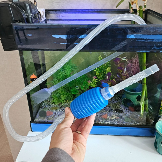 어항 스포이드 수족관 이물질 제거 대형 청소 물갈이 물빼기, 1개