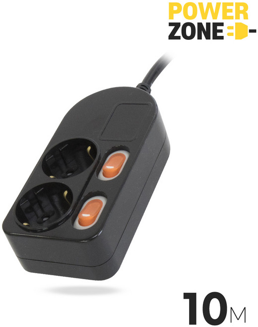 ES2100B 개별스위치 2구 10M 블랙 16A 파워존 굵은선8.1mm 화재안심, 1개, ES2100_화이트