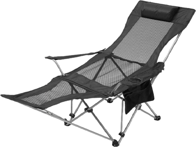 四檔升級 露營椅 戶外折疊躺椅 月亮椅 導演椅, 網布黑色, 1個