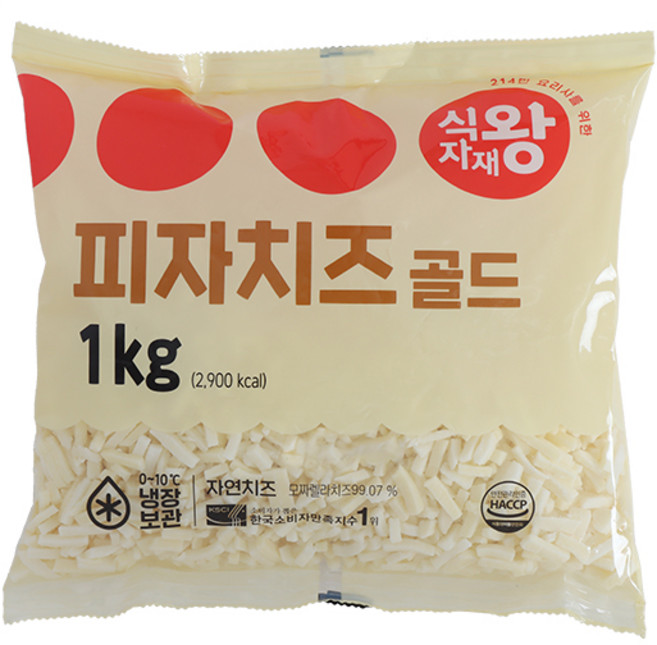 식자재왕 피자치즈 골드 냉동, 1개, 1kg