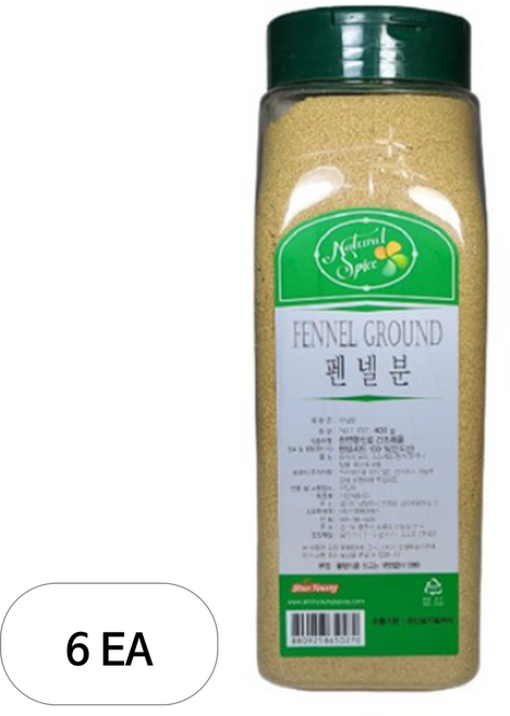 내츄럴스파이스 펜넬분, 400g, 6개