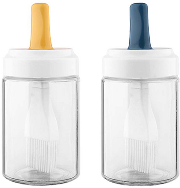 Xi bi Mi yuan 유리 오일 실리콘 브러시 포함, 2개, 250ml