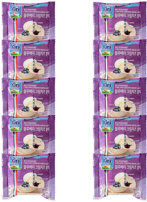 [냉동]끼리 크림치즈 찰떡 블루베리 10개, 60g