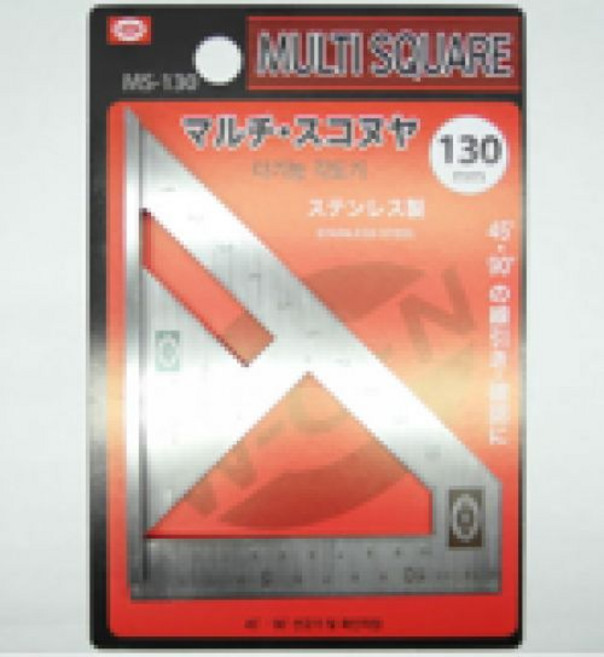 쎈 코리아 각도기 멀티스퀘어 직각자 45도 90도 MS-130 MS-150, 1개