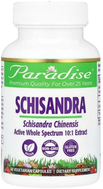 파라다이스 허브 스치산드라 오미자 60 식물성 캡슐, 60정, 1개 - 쿠팡