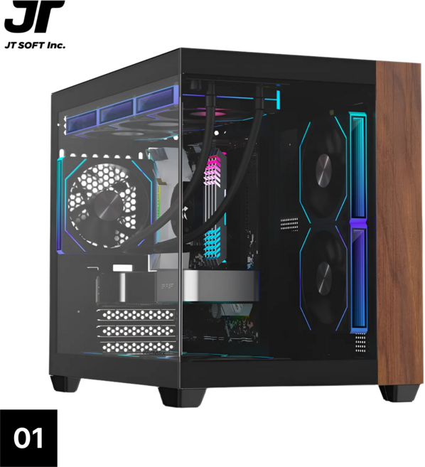제이티 우드감성PC l WOODISM (무선), WIN11 Home, 1TB, 32GB, 지포스 RTX 5060, [INTEL]  i5-14400F