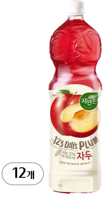 자연은 자두 음료, 12개, 1.5L