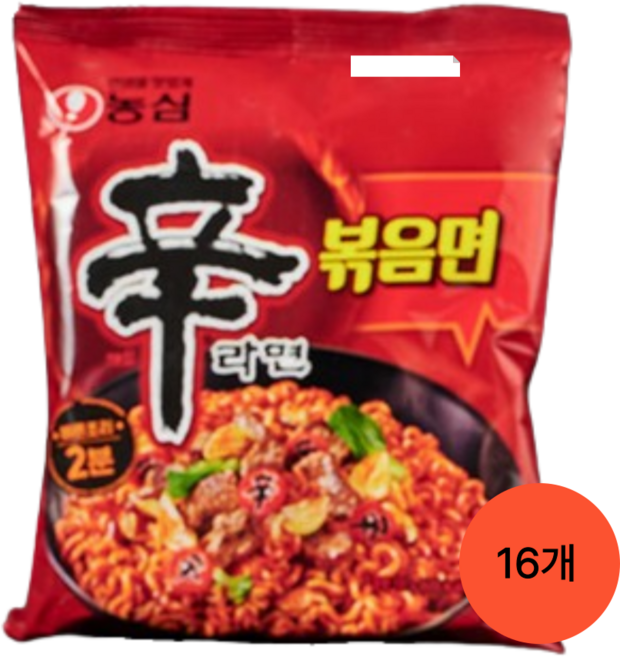 농심 신라면 볶음면 4입 총4, 20개