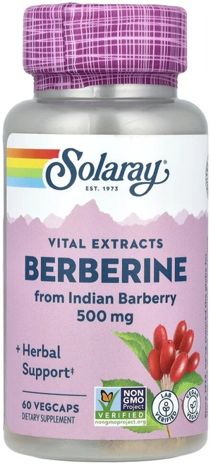 Solaray 베르베린 500mg 베지 캡슐 60정, 60회분, 1개 - 쿠팡