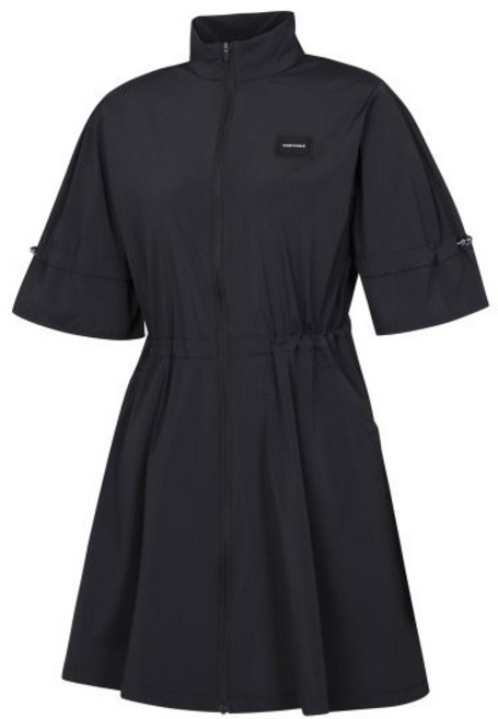 와이드앵글_WWP24W71Z1_ CO 7부 풀집업 원피스 L (Black)